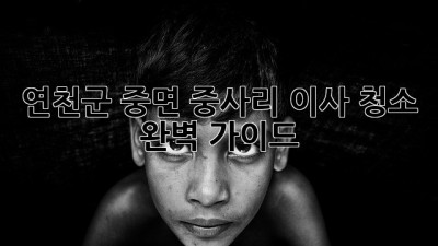 연천군 중면 중사리 이사 청소 완벽 가이드